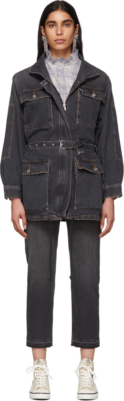 Isabel Marant Etoile Black Denim Guila Dress