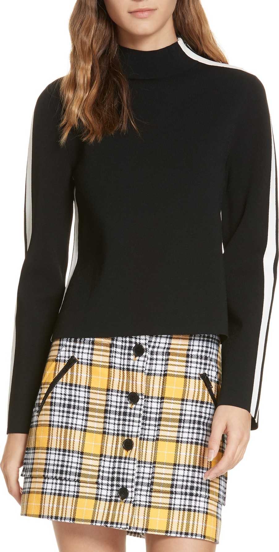 Veronica Beard Retha Side Stripe Sweater