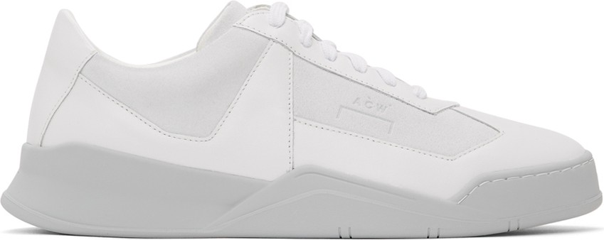 A-Cold-Wall* White & Grey Logo Shard Sneakers