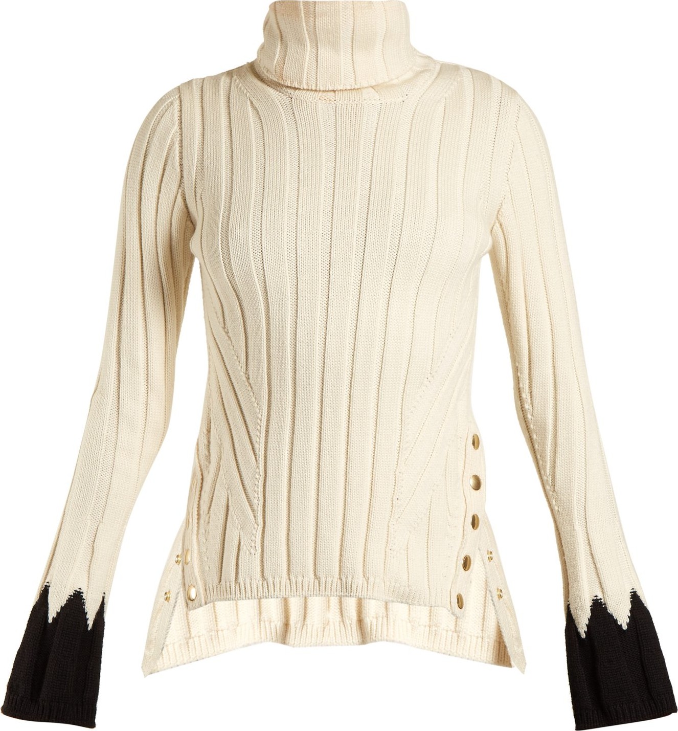 Alexander McQueen Roll-neck ribbed sweater