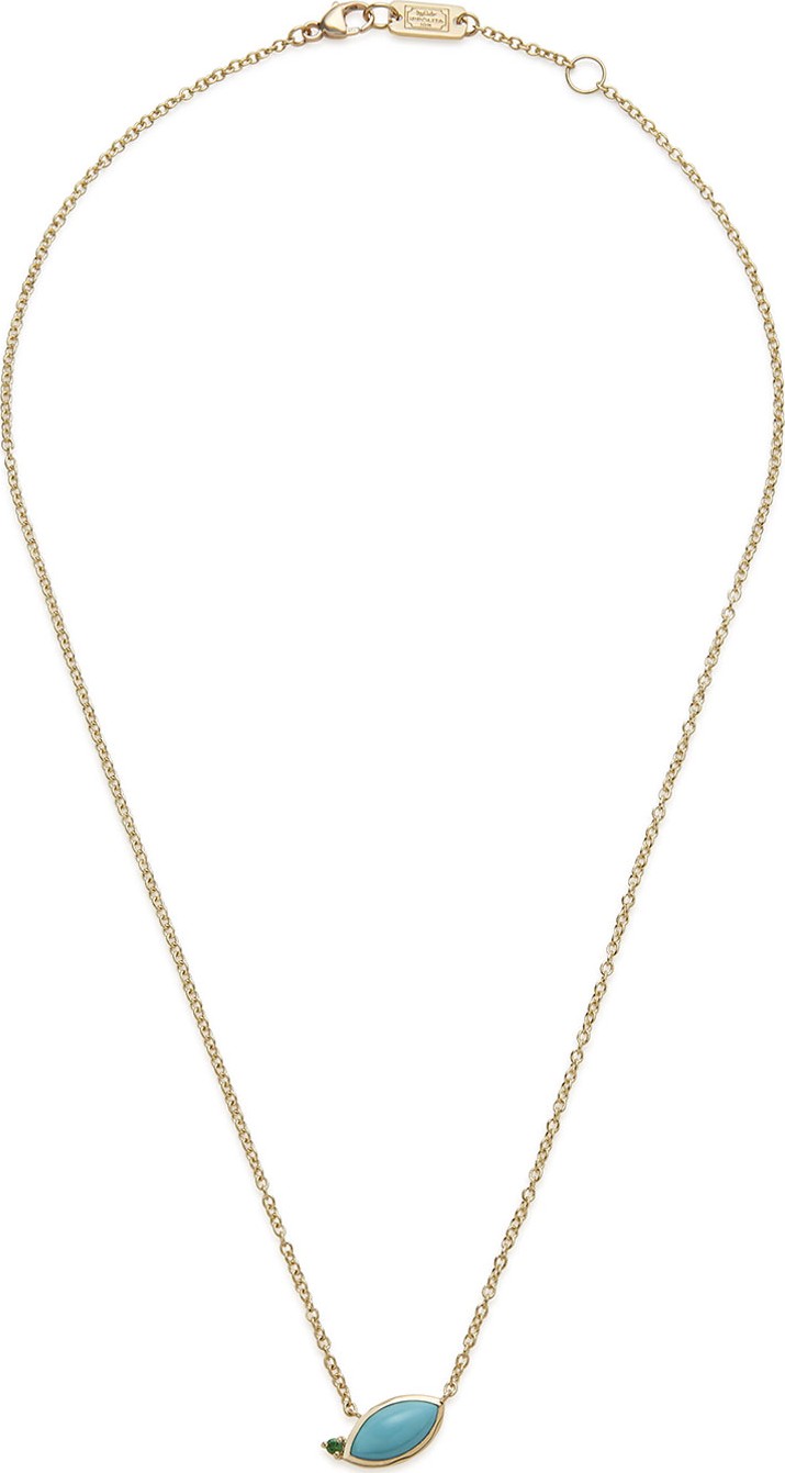 IPPOLITA 18k Gold Prisma Angled Marquis Necklace in Turquoise