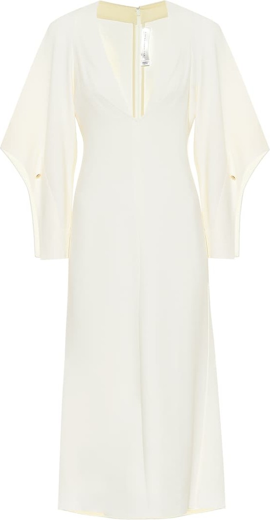 Victoria Beckham Stretch-cady midi dress