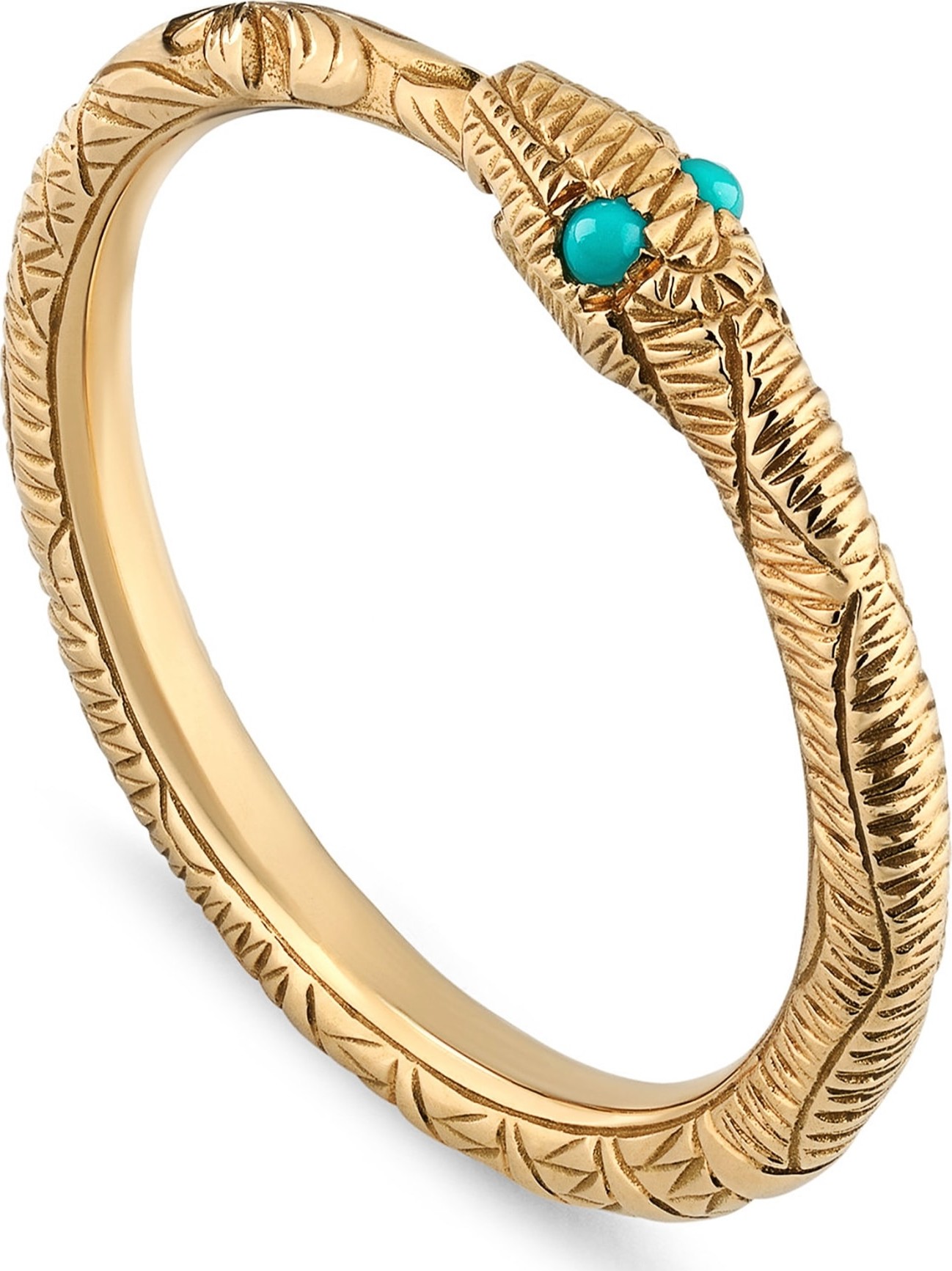 Gucci Ouroboros Turquoise Snake Ring