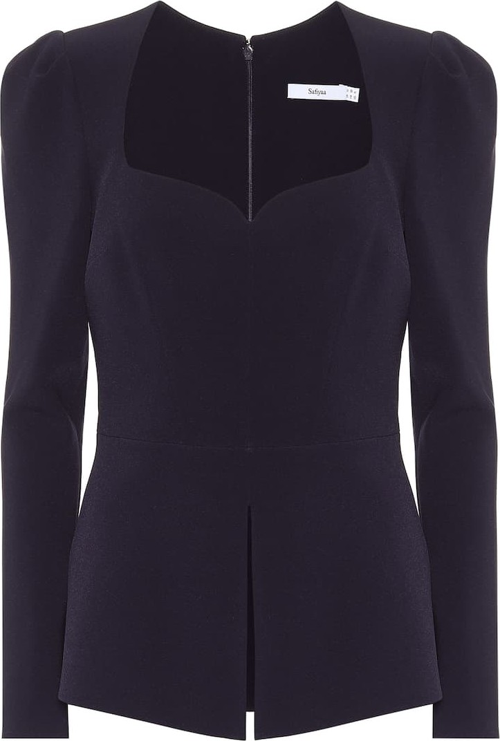 Safiyaa Stretch-crêpe blouse