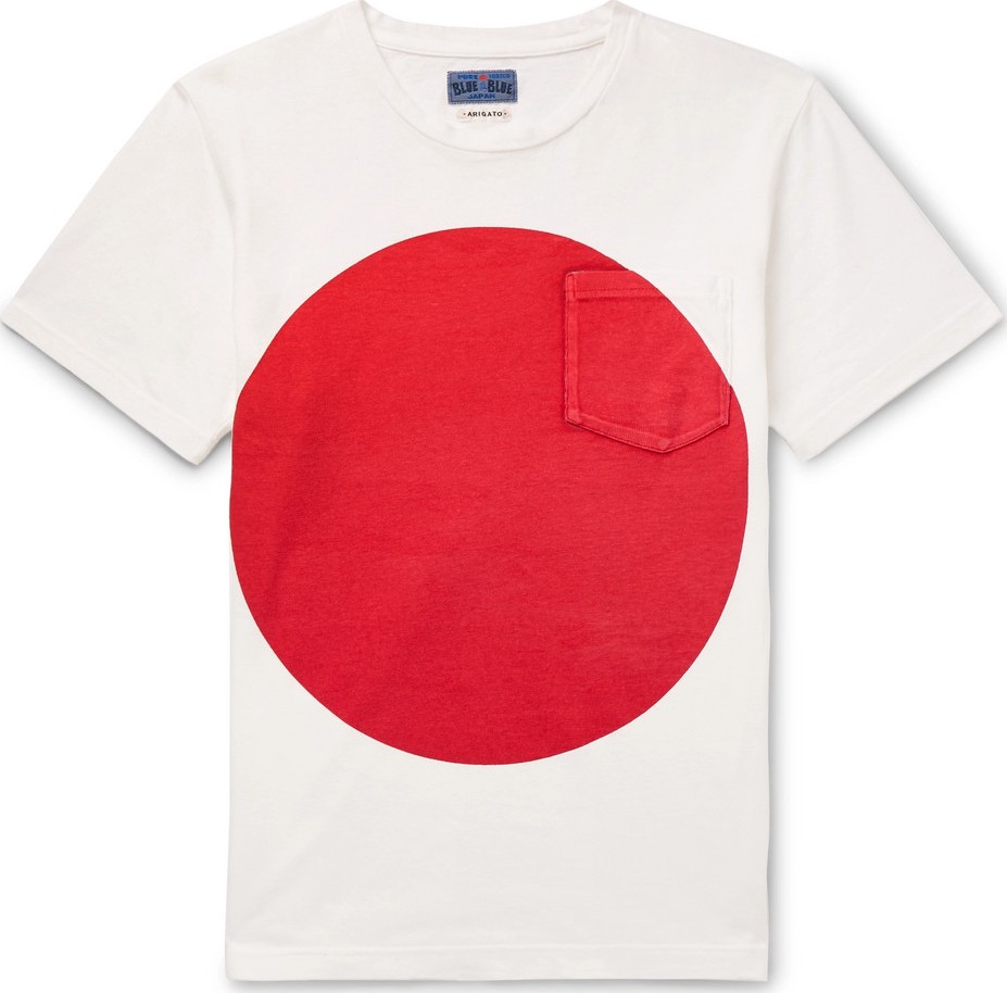 Blue Blue Japan Slim-Fit Printed Cotton-Jersey T-Shirt
