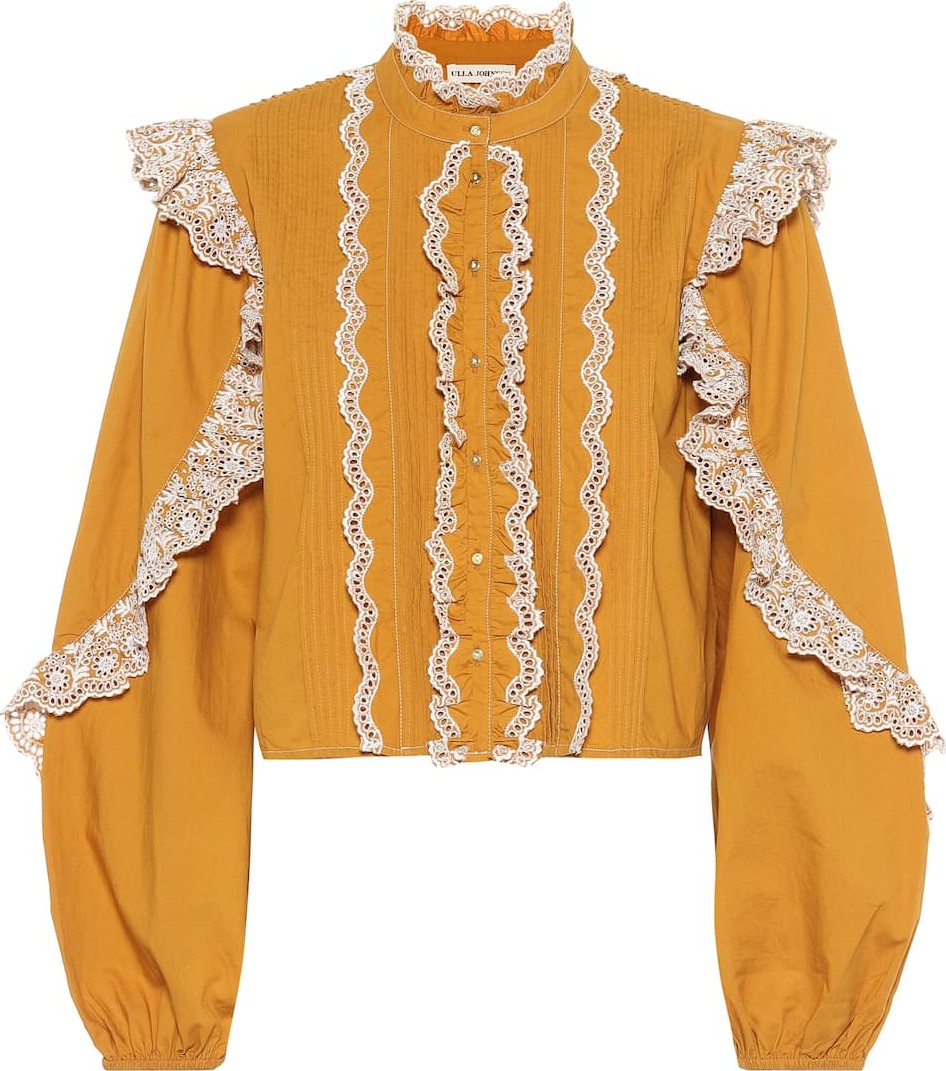 Ulla Johnson Adelaide ruffled cotton blouse