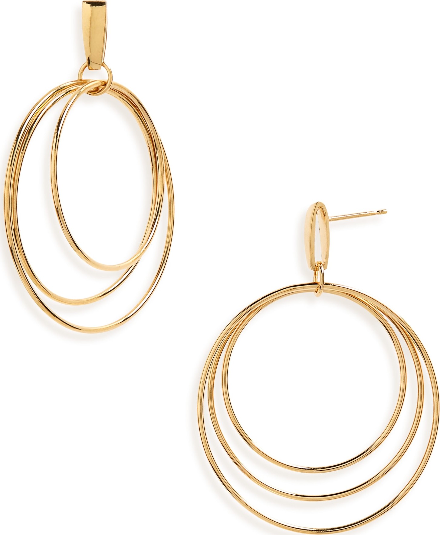 Natasha Schweitzer Mini Christy Vermeil Hoop Earrings