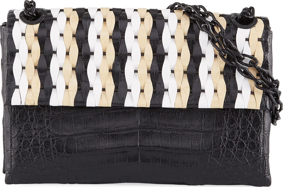 Nancy Gonzalez Madison Medium Woven Shoulder Bag Nancy Gonzalez Madison Medium Woven Shoulder Bag