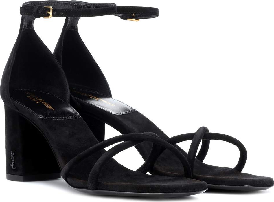 Saint Laurent Loulou 70 suede sandals
