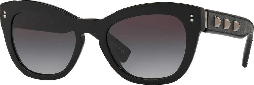 Valentino Gradient Butterfly Acetate Sunglasses w/ Rockstud Trim