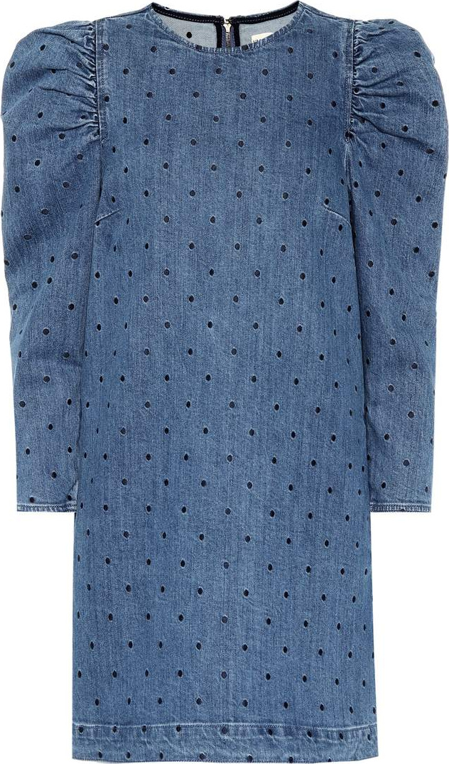 Ulla Johnson Lyna embroidered denim minidress