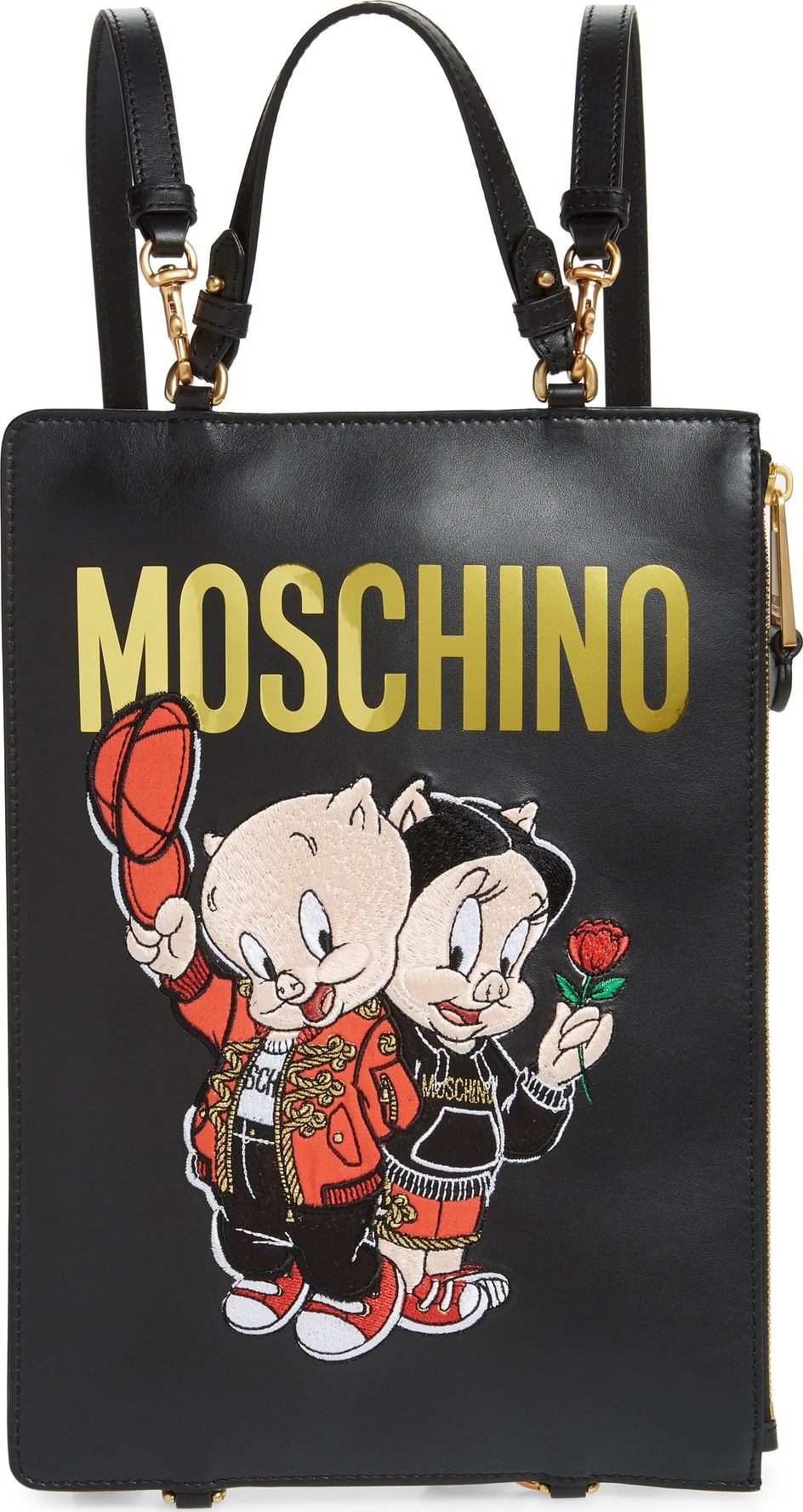 Moschino Porky Pig Convertible Backpack