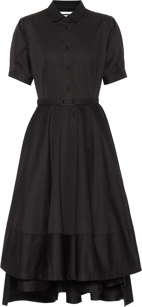 Co Belted cotton shirt dress