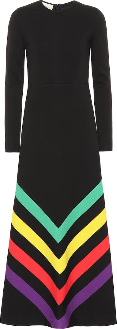 Gucci Silk and cotton midi dress