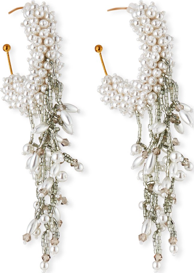 Mignonne Gavigan New York Mini Blair Pearly Hoop Dangle Earrings