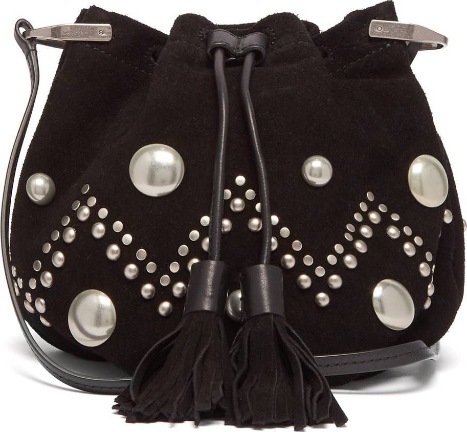 Isabel Marant Kylio studded suede bucket bag