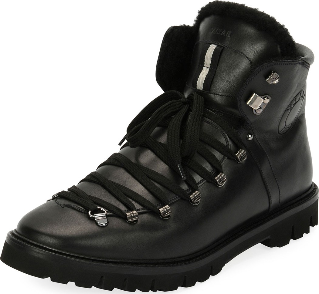 Bally Men's Chack Fur-Lined Hiking Boots