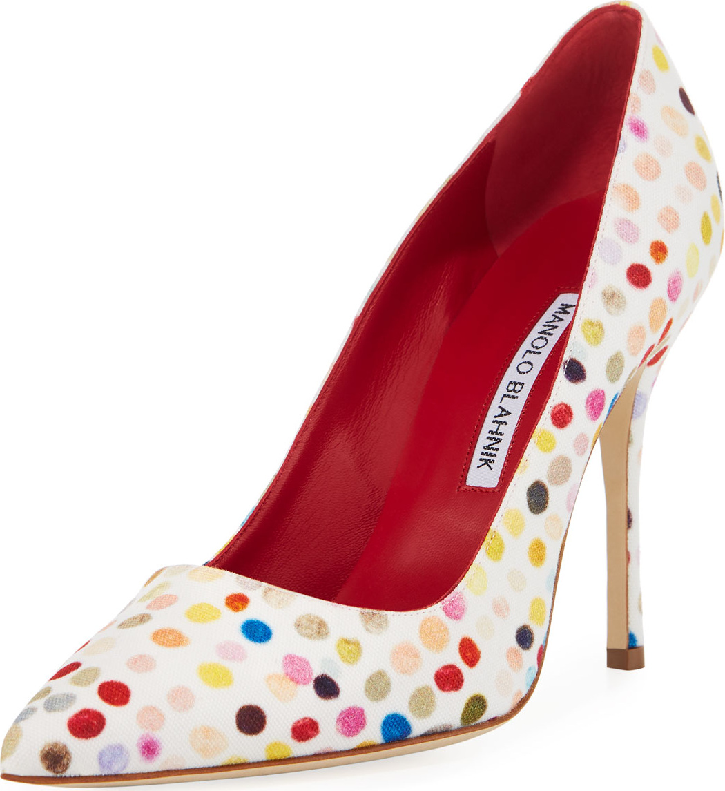 Manolo Blahnik BB Polka-Dot Pump