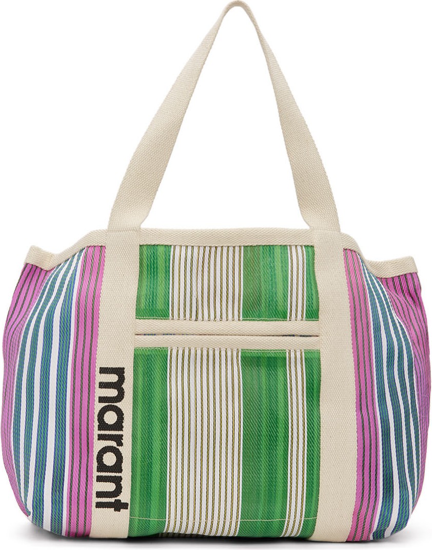 Isabel Marant Green & Multicolor Darwen Tote