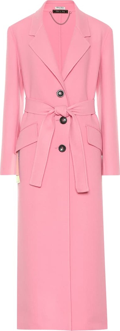 Miu Miu Belted wool coat