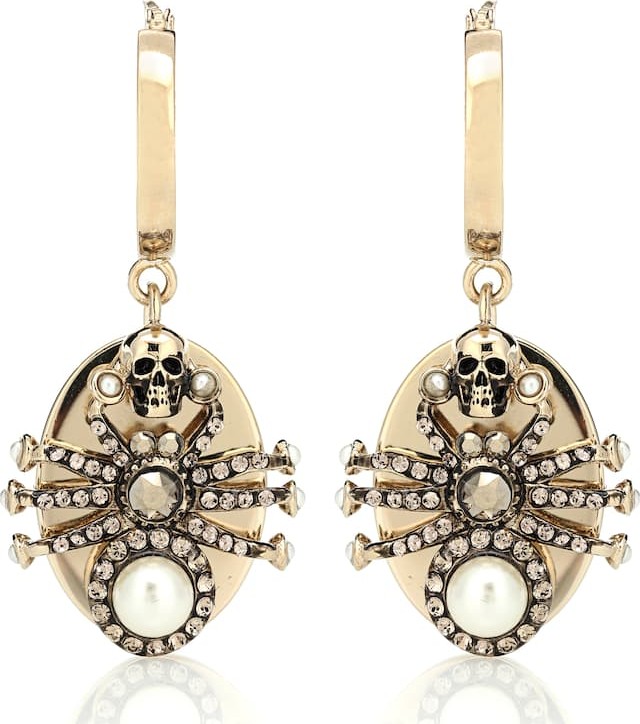 Alexander McQueen Spider crystal-embellished earrings