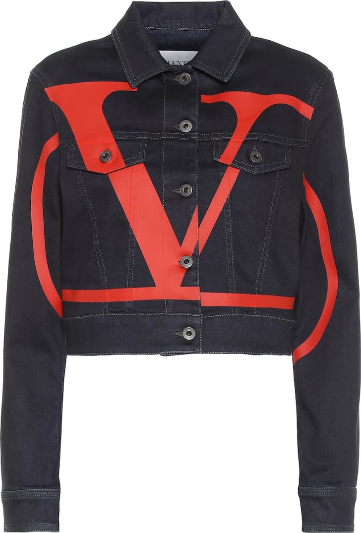 Valentino Deconstructed VLOGO denim jacket