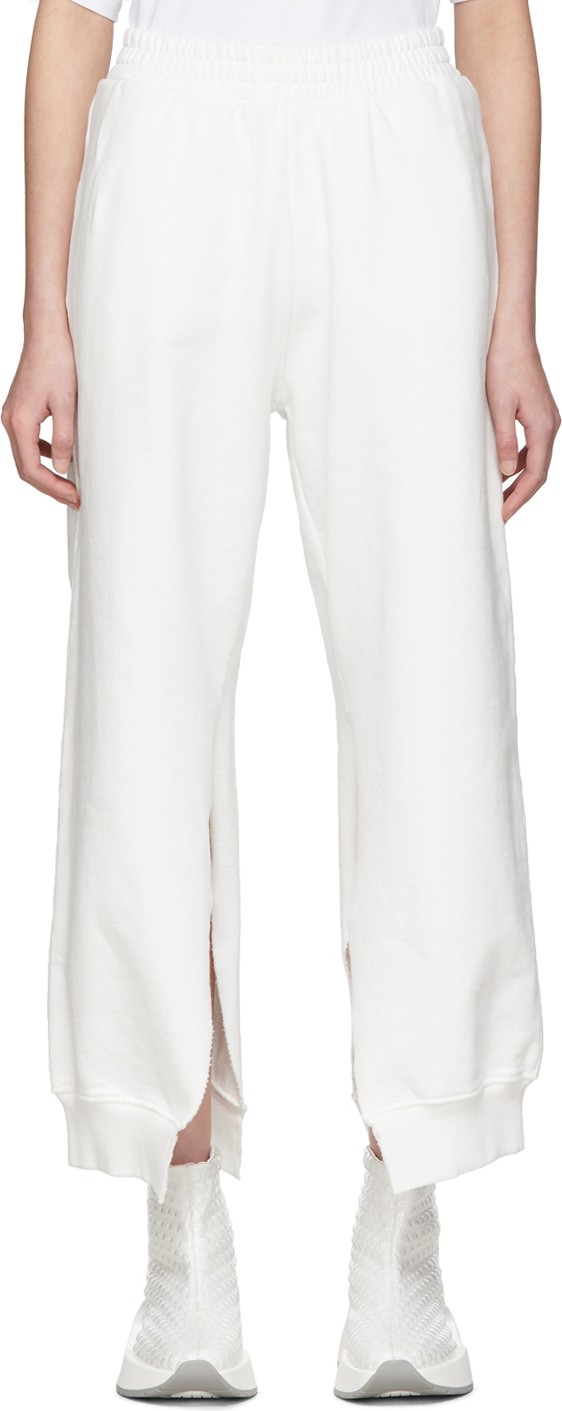 MM6 Maison Margiela White Split Seam Lounge Pants