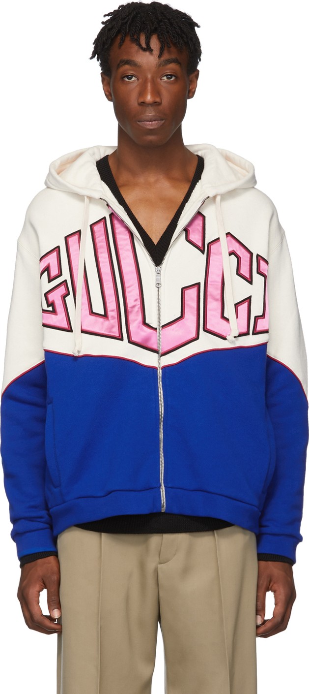Gucci White 'Gucci' Hoodie