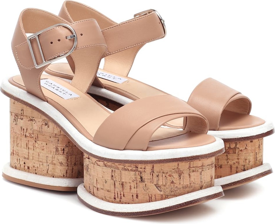 Gabriela Hearst Harrigan leather and cork sandals