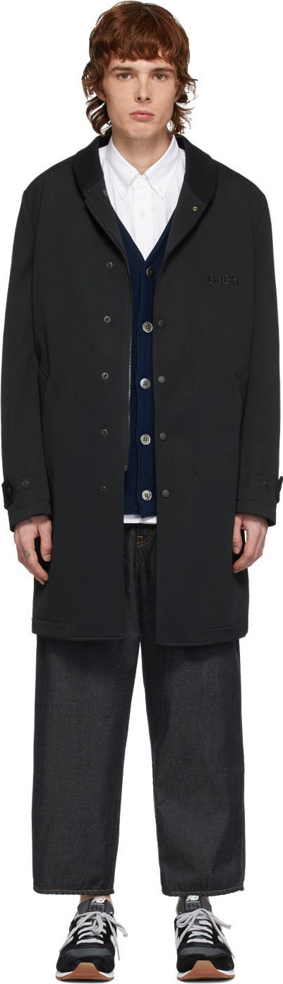 Comme des Garçons Homme Black Jersey Coat