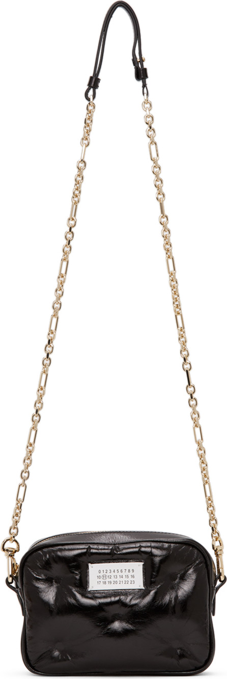 Maison Margiela Black Glossy Glam Slam Bag