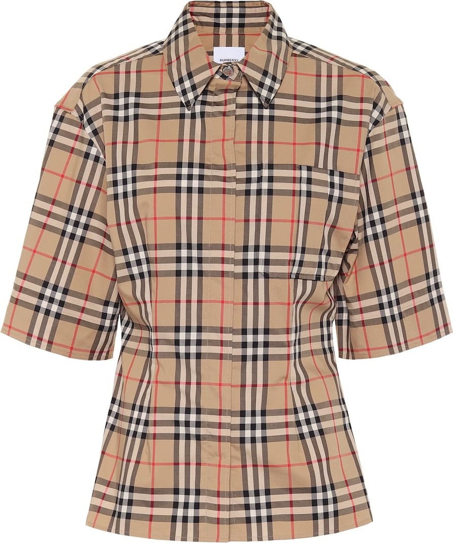 Burberry London England Vintage Check stretch-cotton shirt