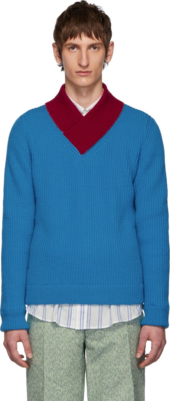 Namacheko Blue Aba Sweater