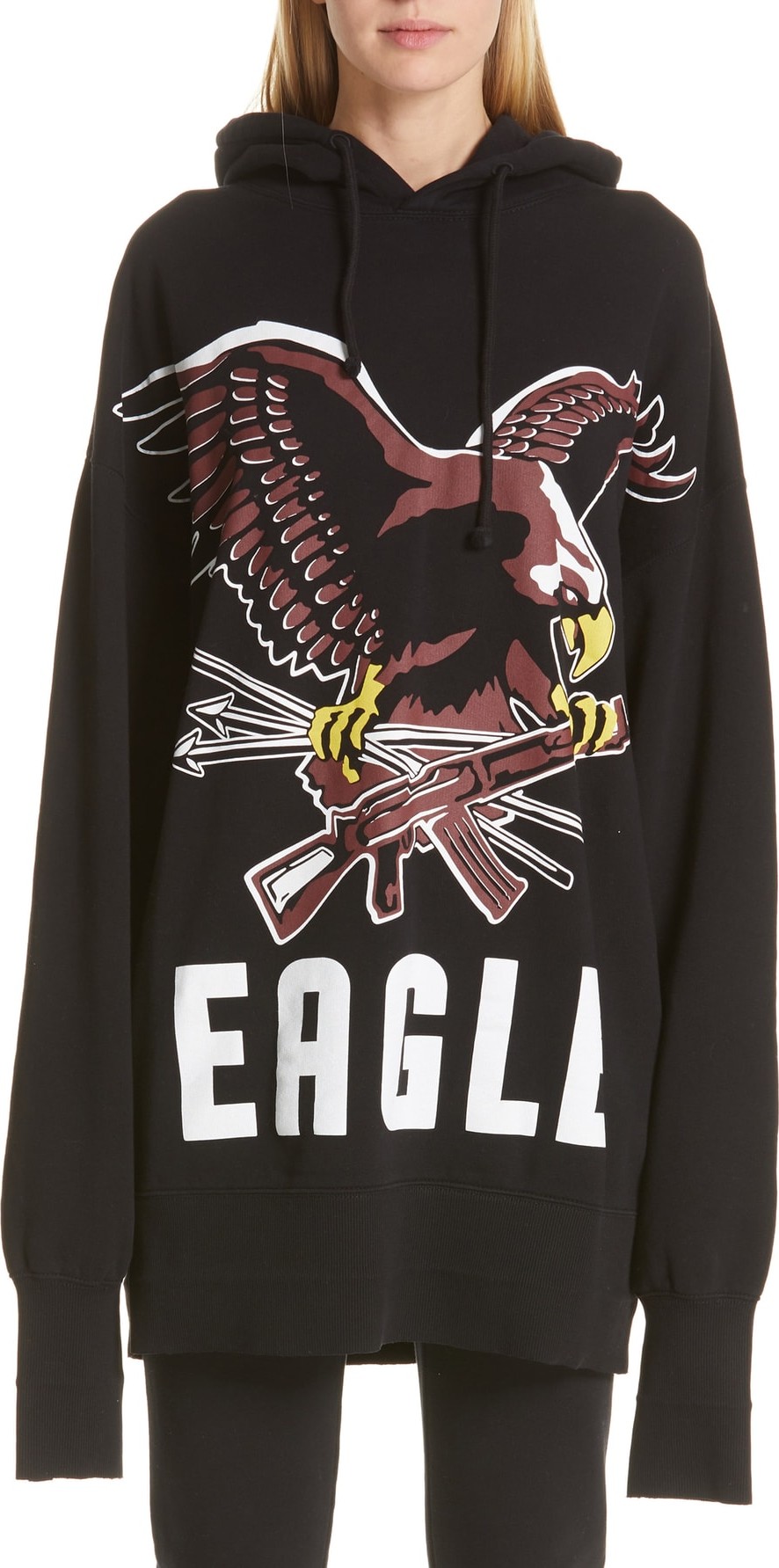 Vetements Eagle Print Oversize Hoodie