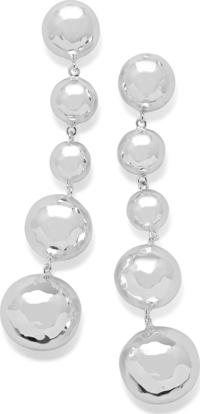 IPPOLITA 925 Classico Long Graduated Hammered Ball Earrings