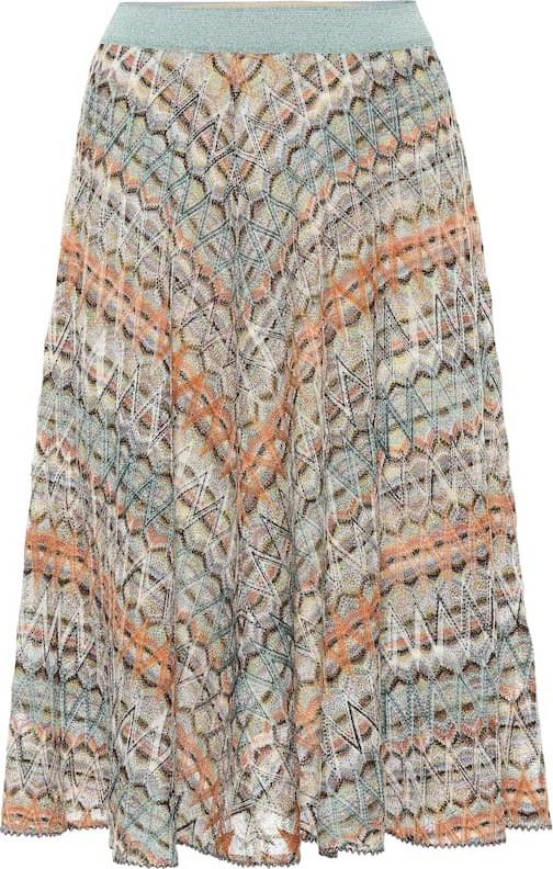 Missoni Knitted stretch silk skirt