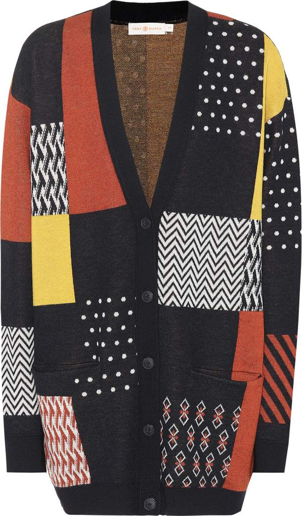 Tory Burch Clayton patchwork cardigan