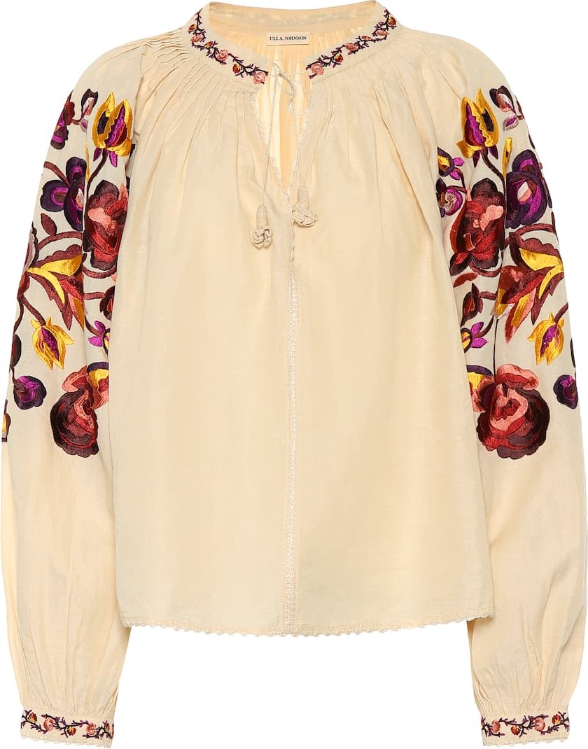 Ulla Johnson Simona linen and cotton blouse