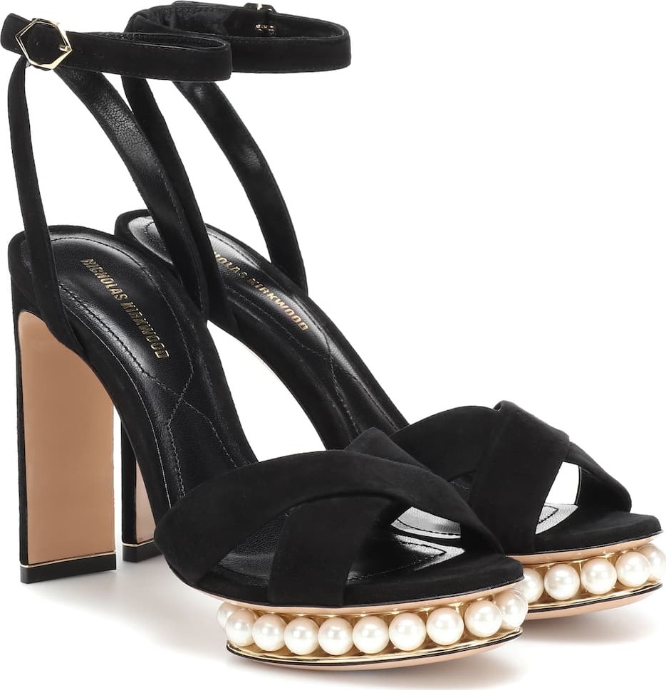 Nicholas Kirkwood Casati faux pearl-embellished sandals