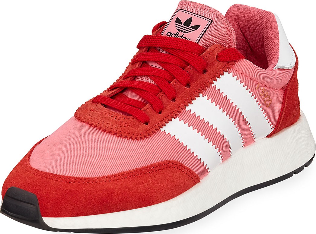 Adidas Iniki Vintage Runner Sneakers, Pink/Orange