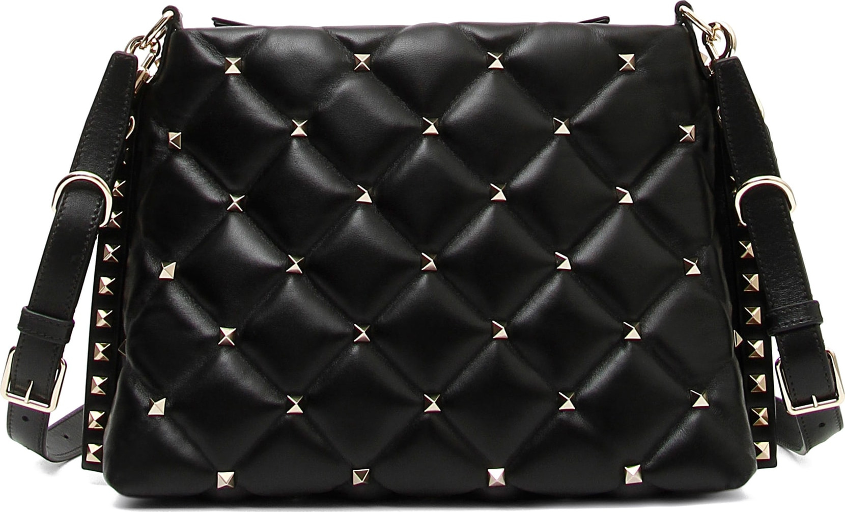 Valentino Candystud Quilted Leather Shoulder Bag