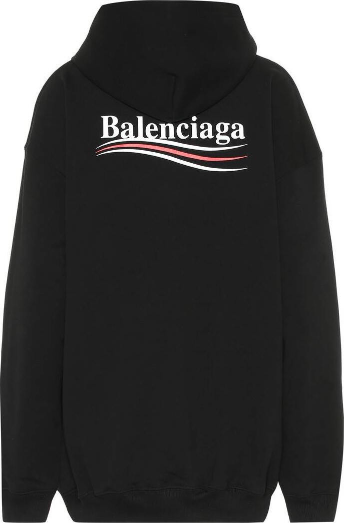 Balenciaga Logo cotton hoodie