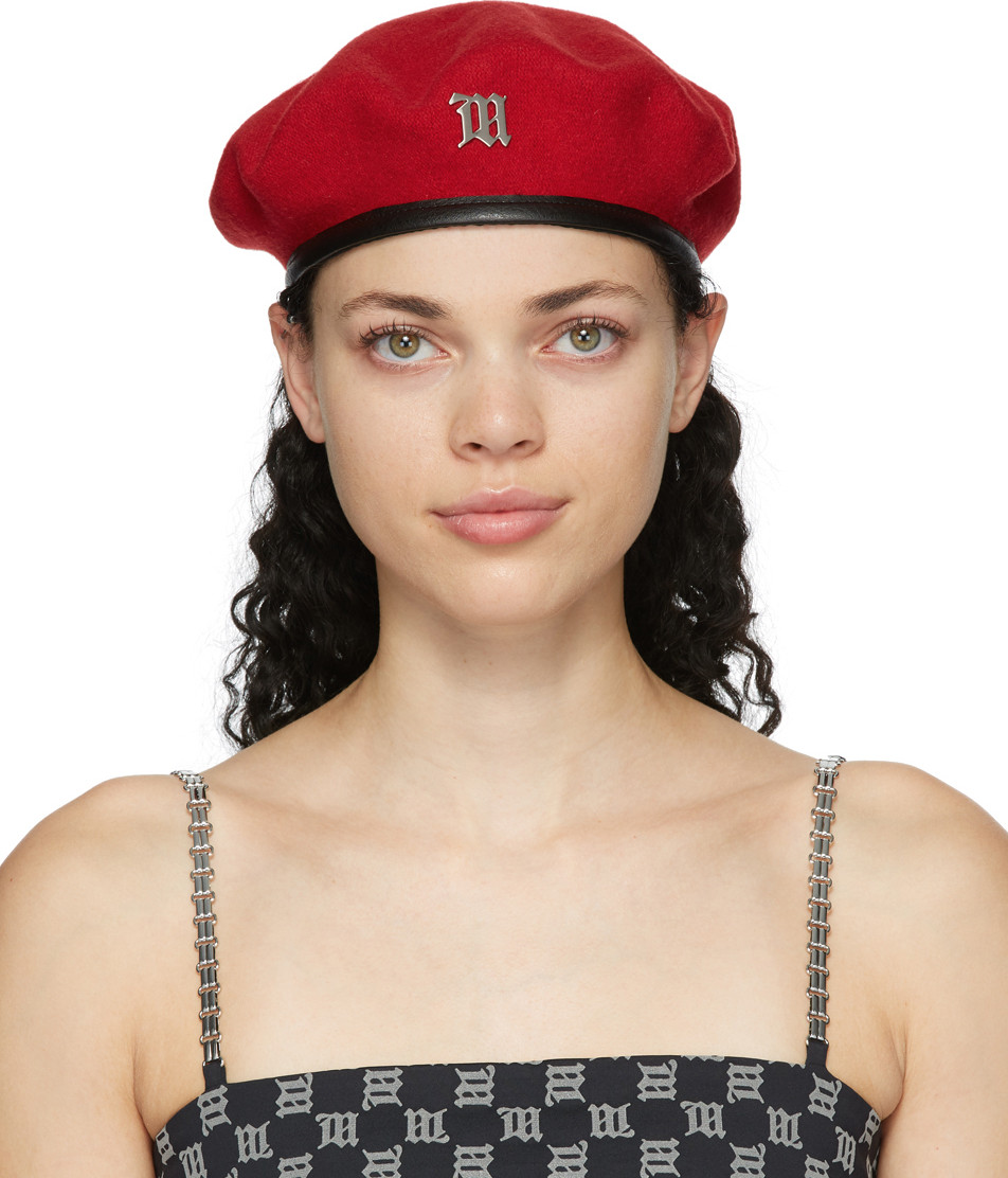 Misbhv - Red Monogram Beret
