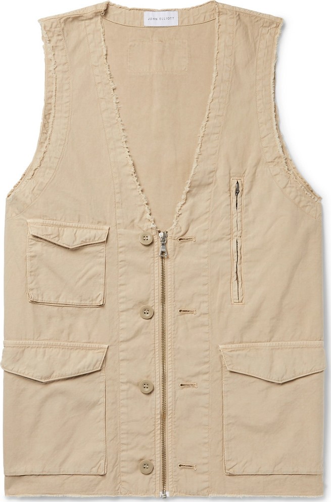 John Elliott Inca Distressed Cotton Gilet