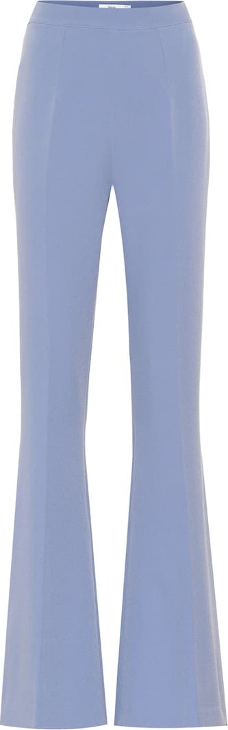 Safiyaa Hallie crêpe high-rise flared pants