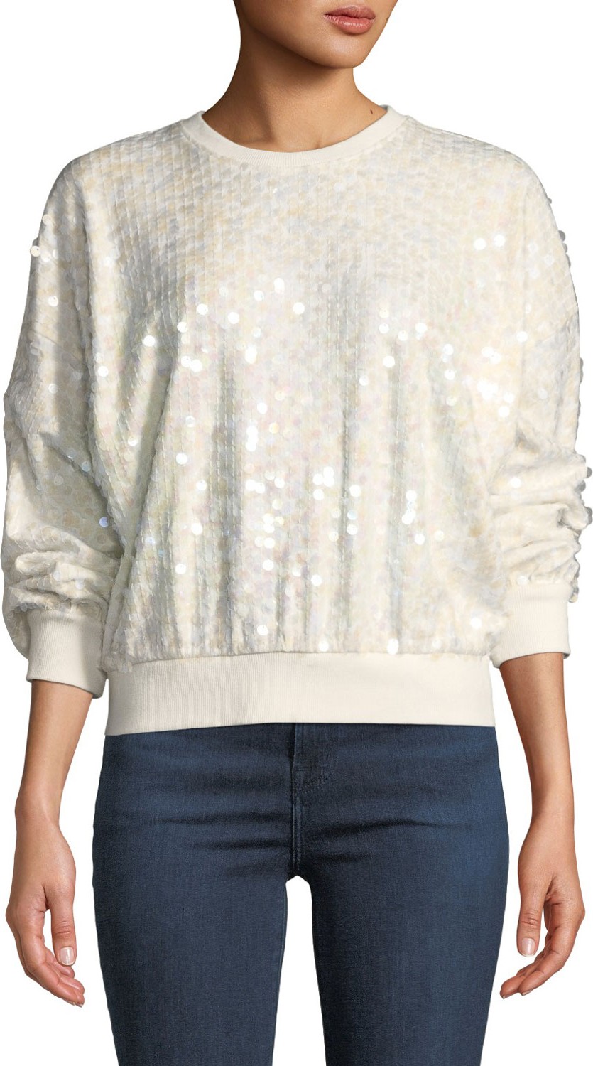 Parker Coby Sequined Crewneck Sweatshirt