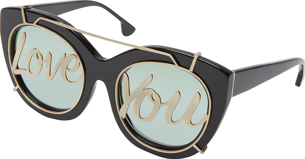 Alice + Olivia Walker Love You Cat-Eye Sunglasses