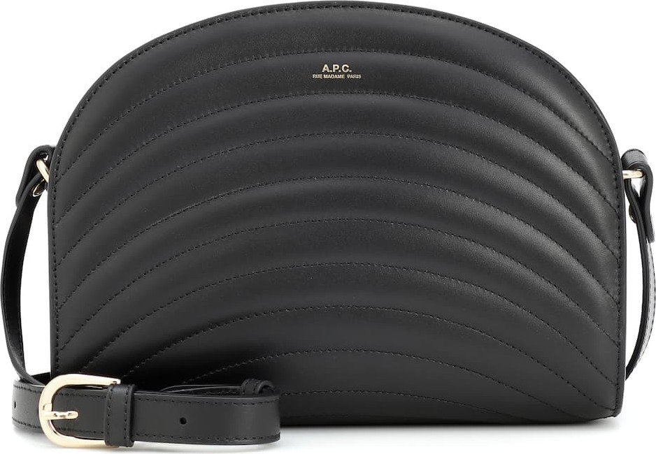 A.P.C. Demi-Lune leather shoulder bag