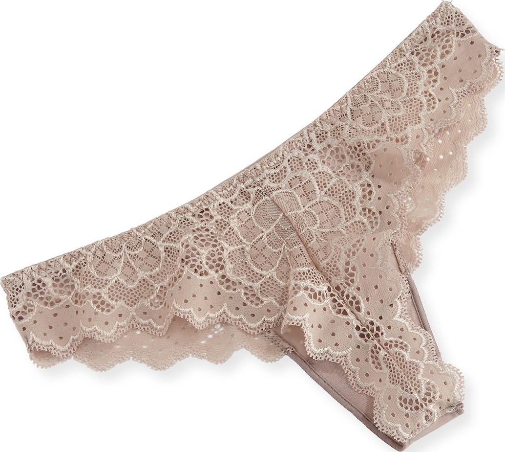 Simone Perele Caresse Lace Mesh Thong