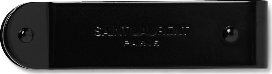 Saint Laurent Logo-Engraved Brass Money Clip